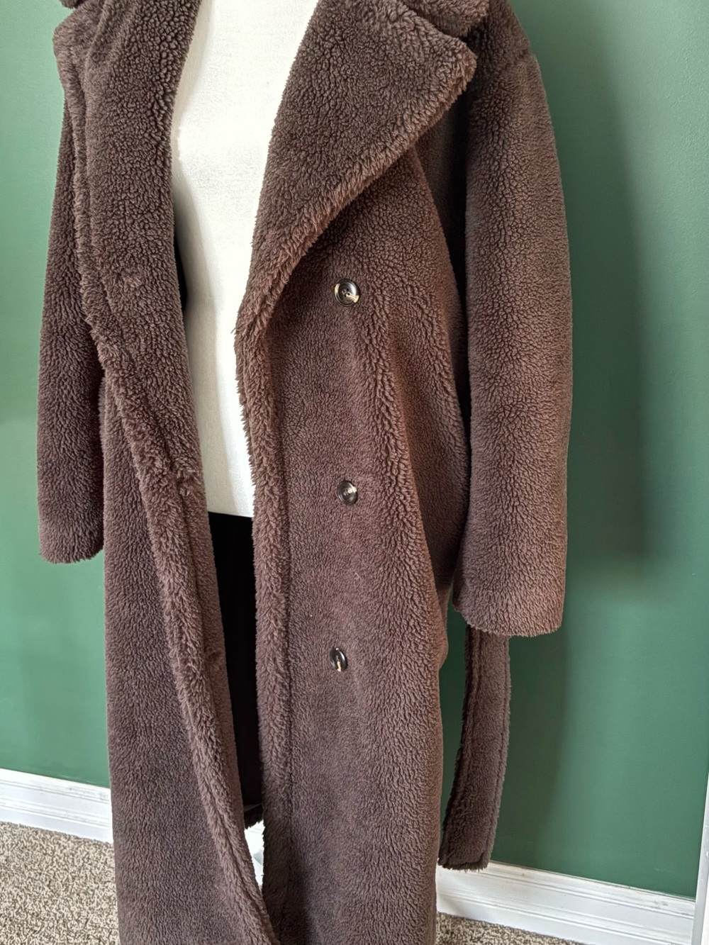 GAP Women's Teddy Faux-Shearling Coat in Brown